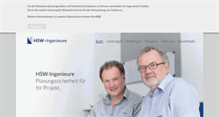 Desktop Screenshot of hsw-ingenieure.de